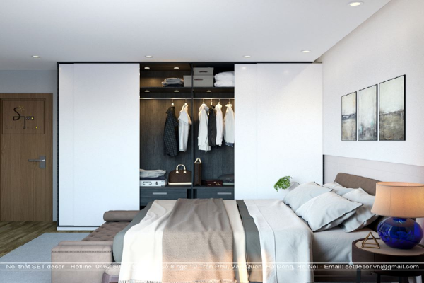 Thiết kế nội thất phòng ngủ đẹp đơn giản hợp phong thủy
